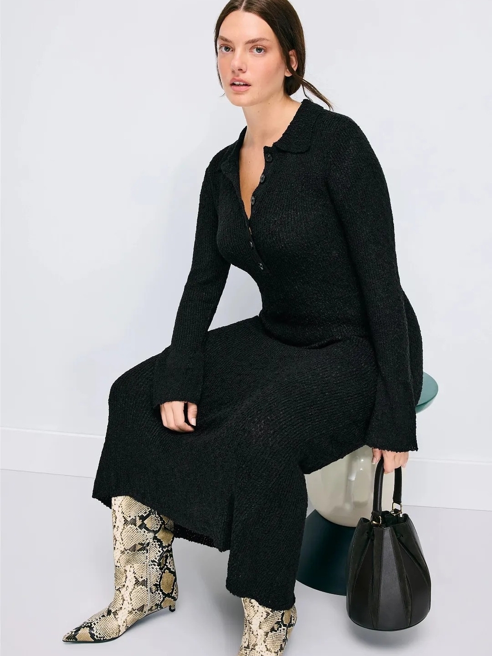 THIRD FORM UNBOUND KNIT SHIRT DRESS SIZE 4 MSRP $310